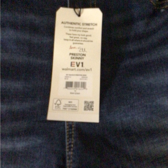 EV1 Skinny Preston Dark Wash bleach - Picture 2 of 5